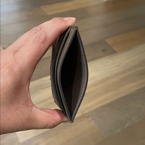 Tory Burch Kira Chevron Card Case Wallet In Classic Taupe NWT - Picture 7 of 10